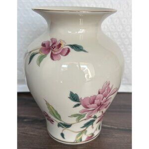 LENOX Porcelain Barrington Collection Floral Pink 5.75” Vase